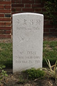 Les Baraques Military Cemetery Sangatte - Kung Hsin Jung, 